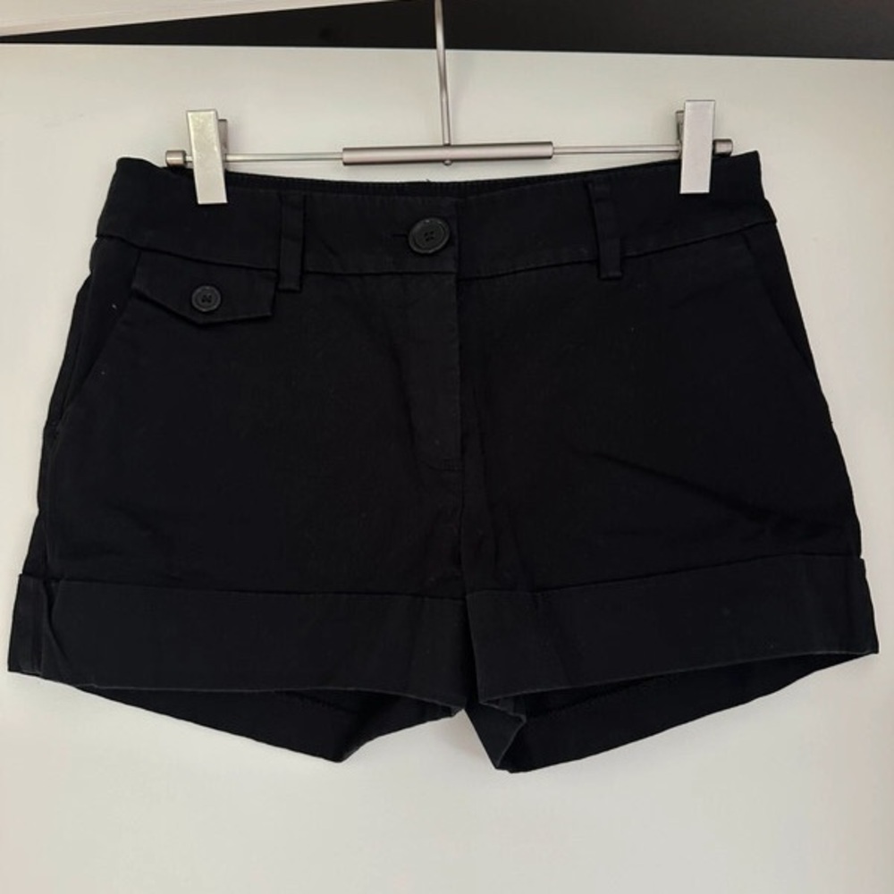Black Cargo Shorts with Tailored Fit